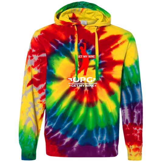 OPG Custom Design #16. Get My Nine. Male Version. Tie-Dyed Pullover Hoodie