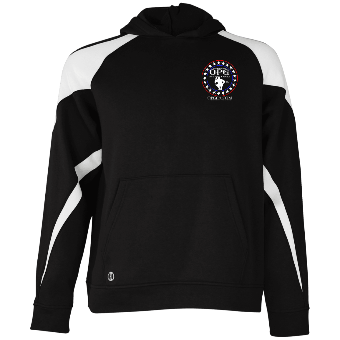 OPG Custom Design #18. Weapons of Grass Destruction. Youth Athletic Colorblock Fleece Hoodie