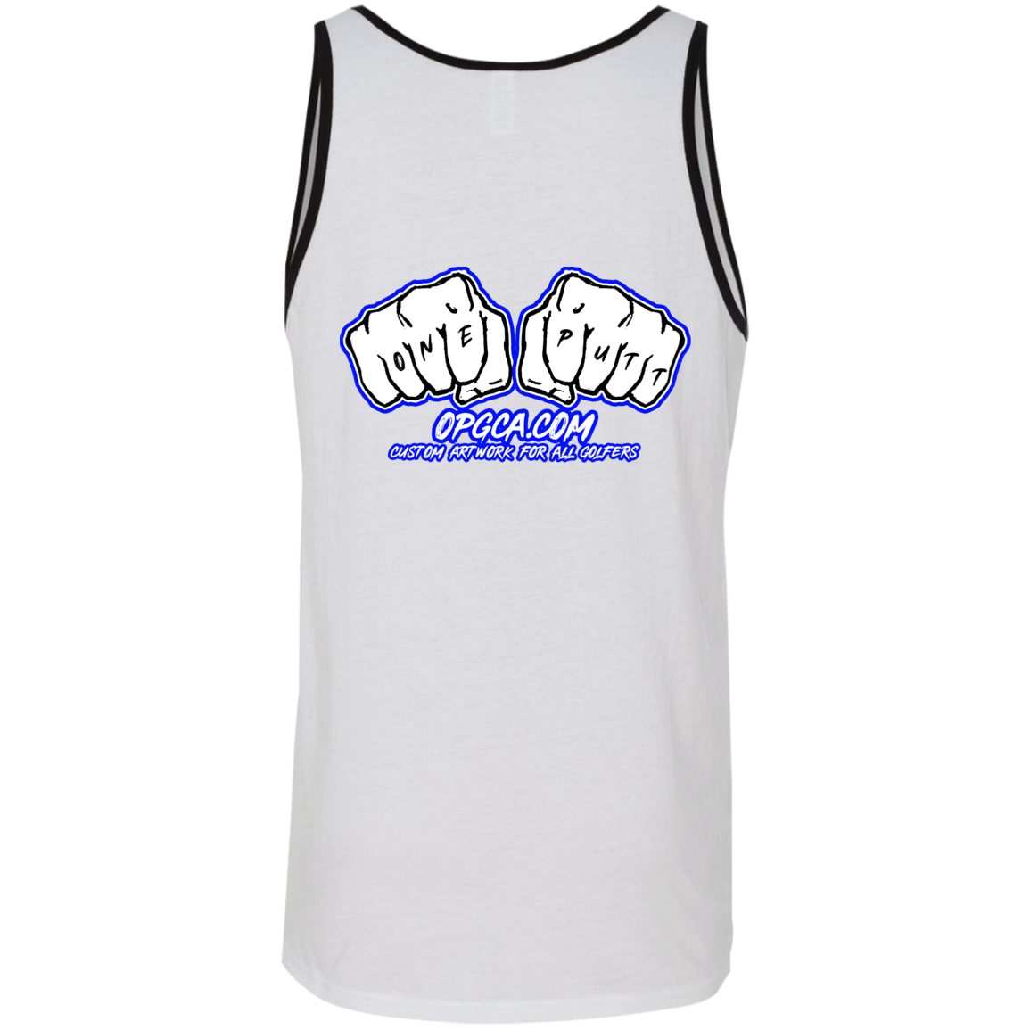 OPG Custom Design #3. Blue Tees Blues Brothers Fan Art. 2 Tone Tank 100% Combed and Ringspun Cotton