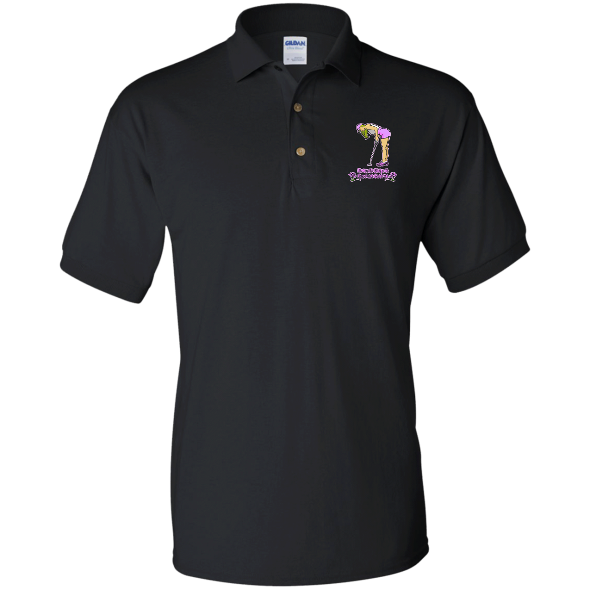 OPG Custom Design #13. Drive it. Chip it. One Putt Golf it. Jersey Polo Shirt