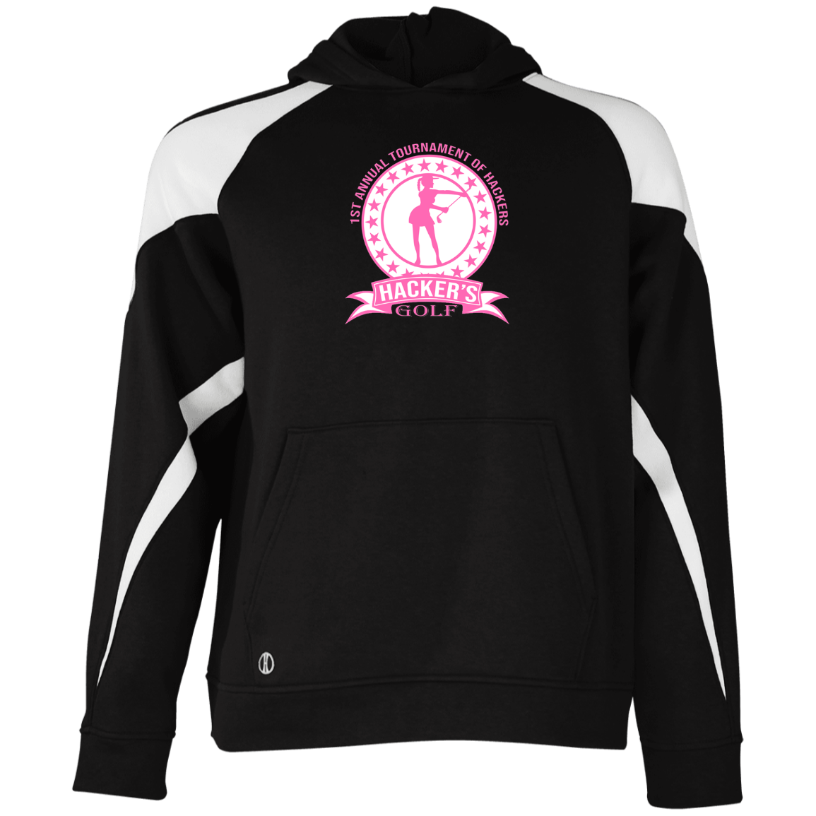 ZZZ#20 OPG Custom Design. 1st Annual Hackers Golf Tournament. Ladies Edition. Youth Athletic Colorblock Fleece Hoodie