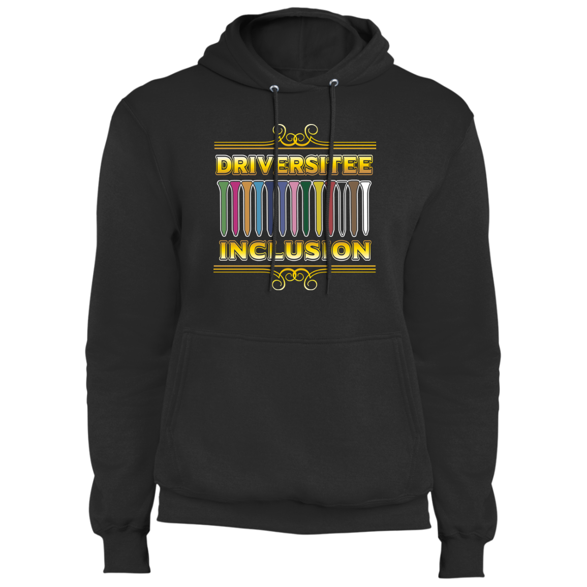 OPG Custom Design #6. Driveristee & Inclusion. Fleece Pullover Hoodie