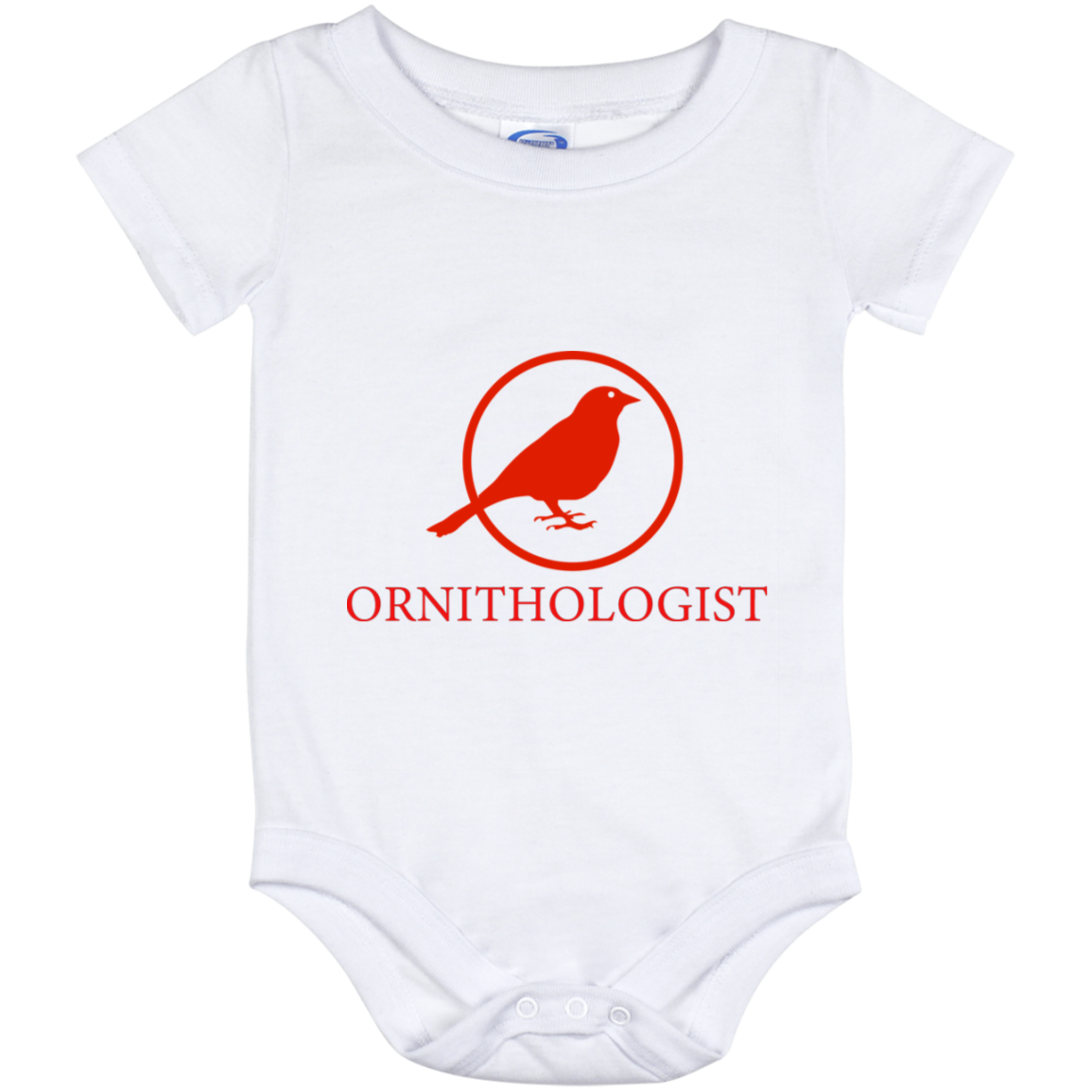 OPG Custom Design #24. Ornithologist. A person who studies or is an expert on birds. Baby Onesie 12 Month