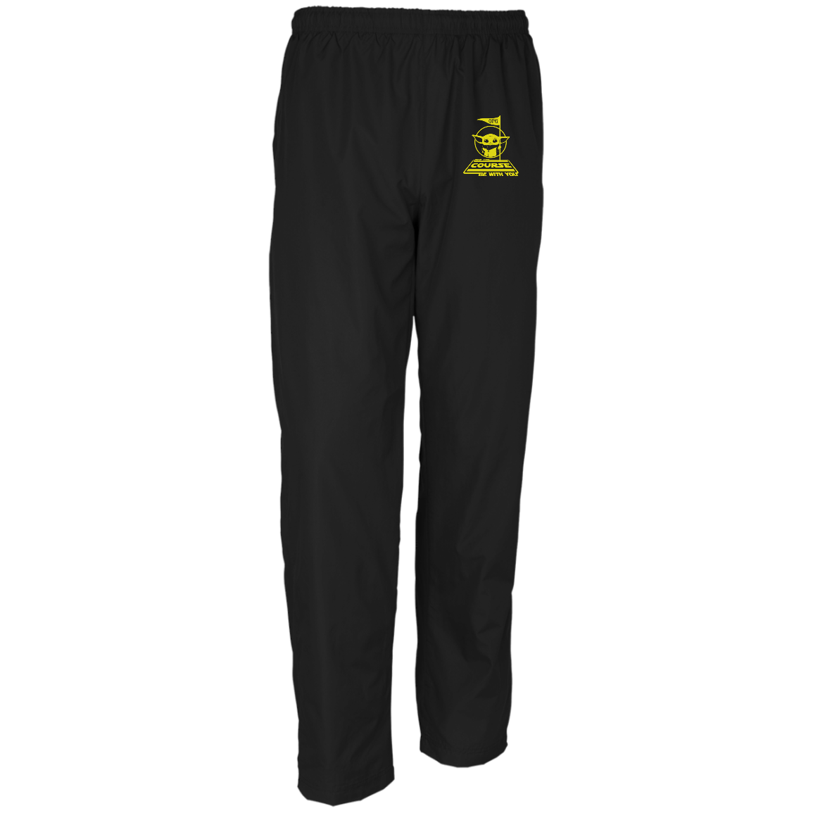 OPG Custom Design #21. May the course be with you. Parody / Fan Art. Men's 100% Polyester Wind Pants