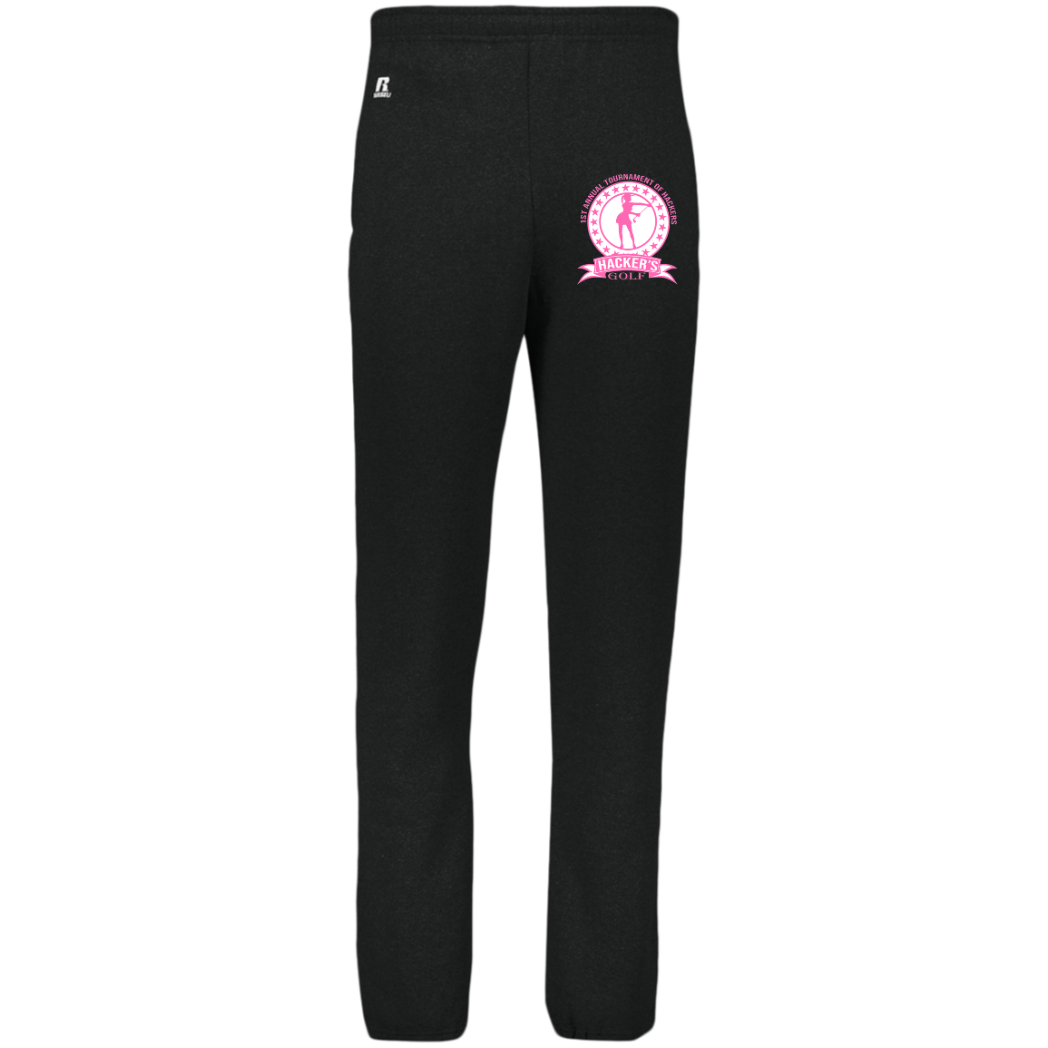 ZZZ#20 OPG Custom Design. 1st Annual Hackers Golf Tournament. Ladies Edition. Dri-Power Closed Bottom Pocket Sweatpants