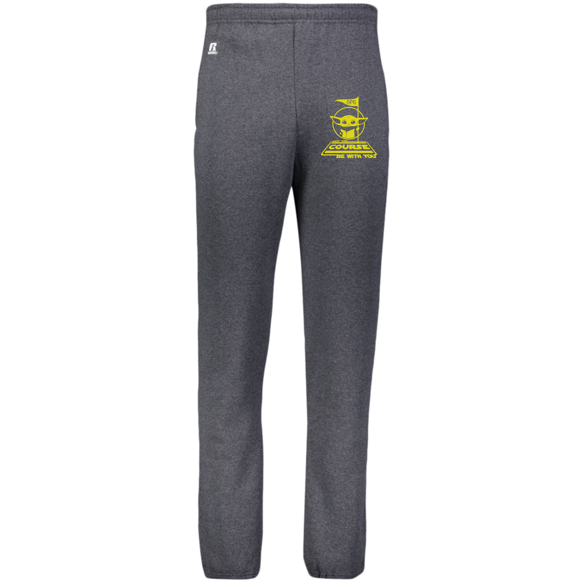 OPG Custom Design #21. May the course be with you. Parody / Fan Art. Dri-Power Closed Bottom Pocket Sweatpants