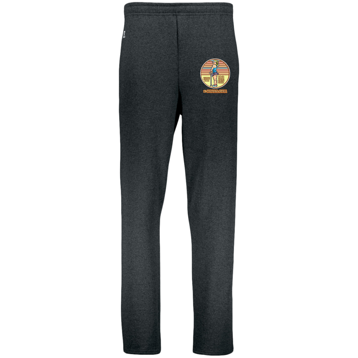 OPG Custom Design #28. Drive it. Chip it. One Putt golf it. Dri-Power Open Bottom Pocket Sweatpants