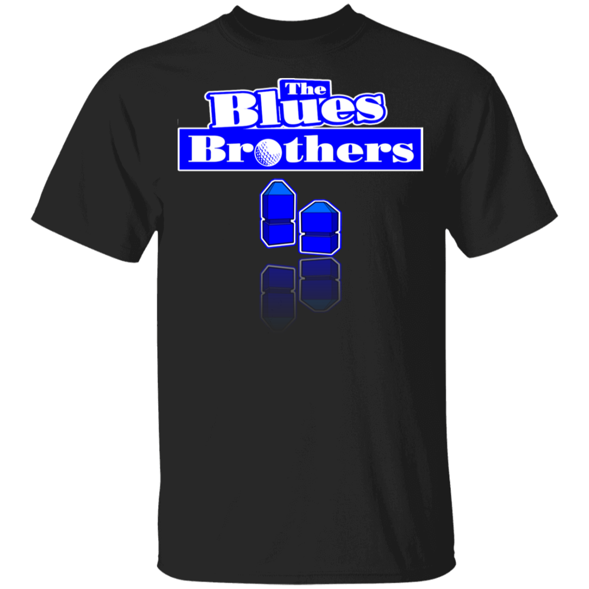 OPG Custom Design #3. Blue Tees Blues Brothers Fan Art. Youth 5.3 oz 100% Cotton T-Shirt