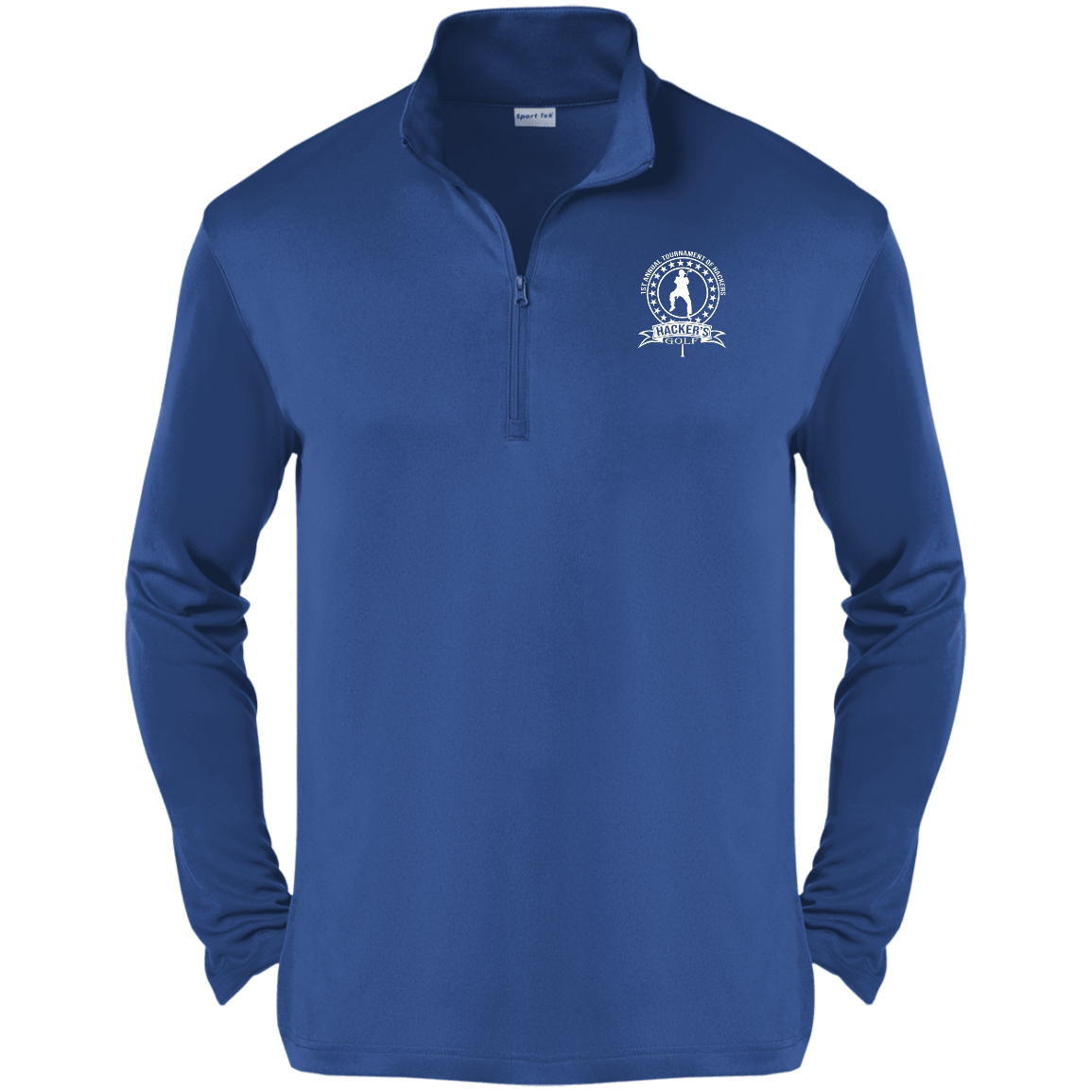 OPG Custom Design #20. 1st Annual Hackers Golf Tournament. 100% Polyester 1/4-Zip Pullover