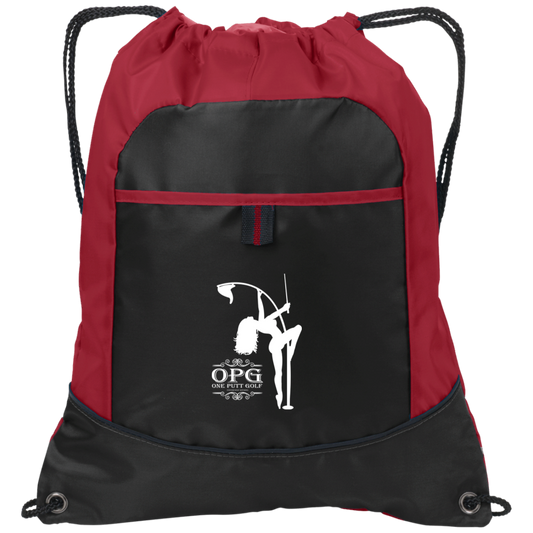 OPG Custom Design #10. Lady on Front / Flag Pole Dancer On Back. Pocket Cinch Pack