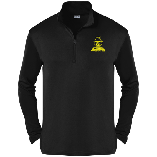 OPG Custom Design #21. May the course be with you. Parody / Fan Art. 1/4-Zip Pullover 100% Polyester 1/4-Zip Pullover