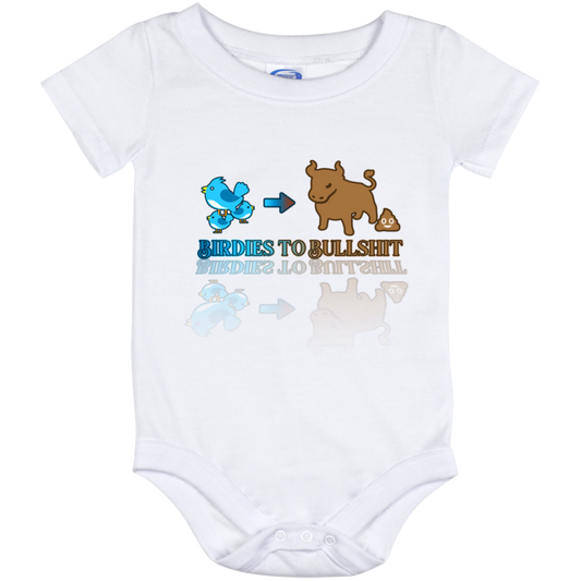 OPG Custom Design #2. Birdies to Bullshit. We Got A Saying Around Here. Baby Onesie 12 Month