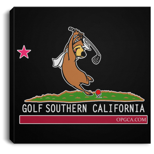 OPG Custom Design #15. Golf California Part 2 Fan Art. Square Canvas .75in Frame