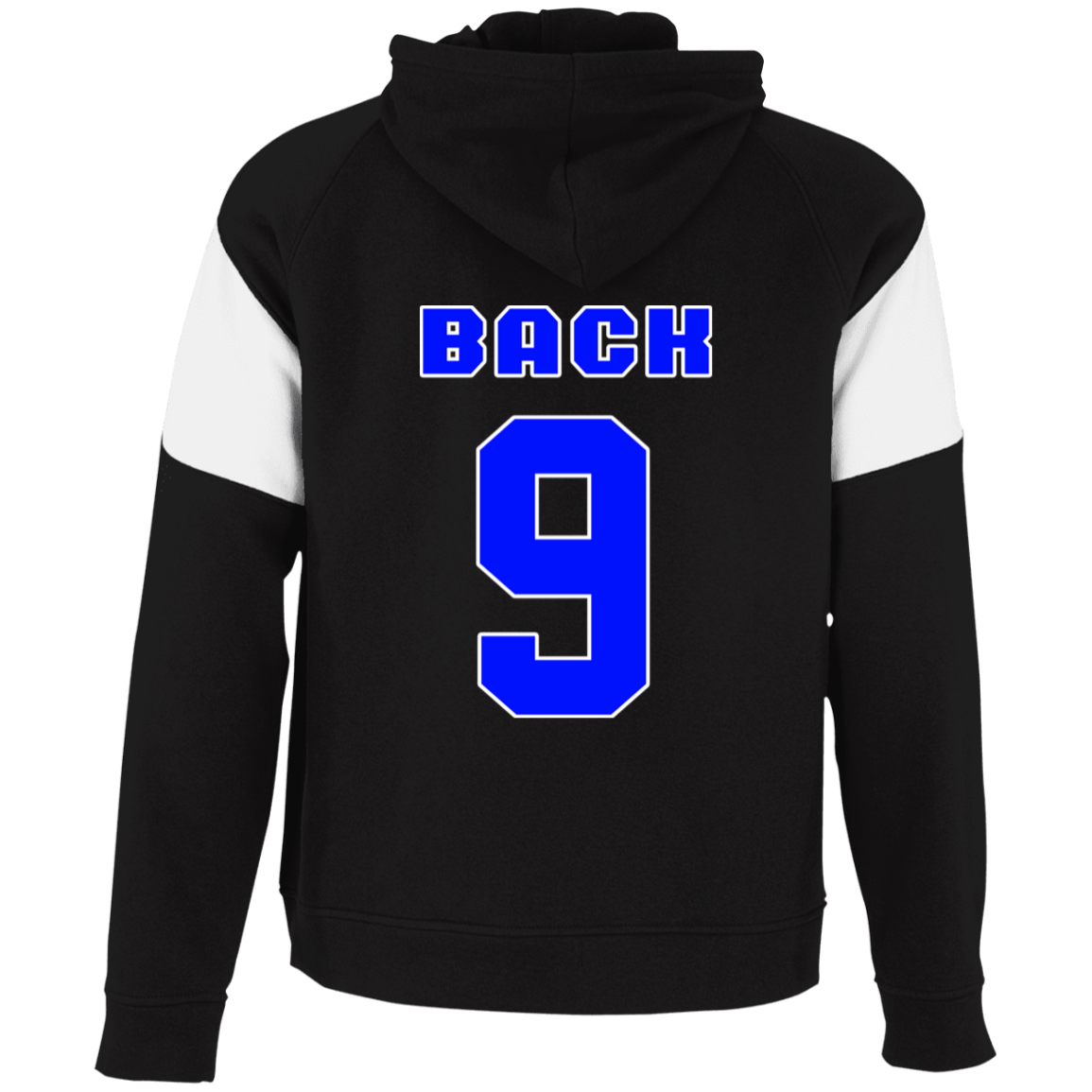 OPG Custom Design #17. Back 9. Youth Athletic Colorblock Fleece Hoodie