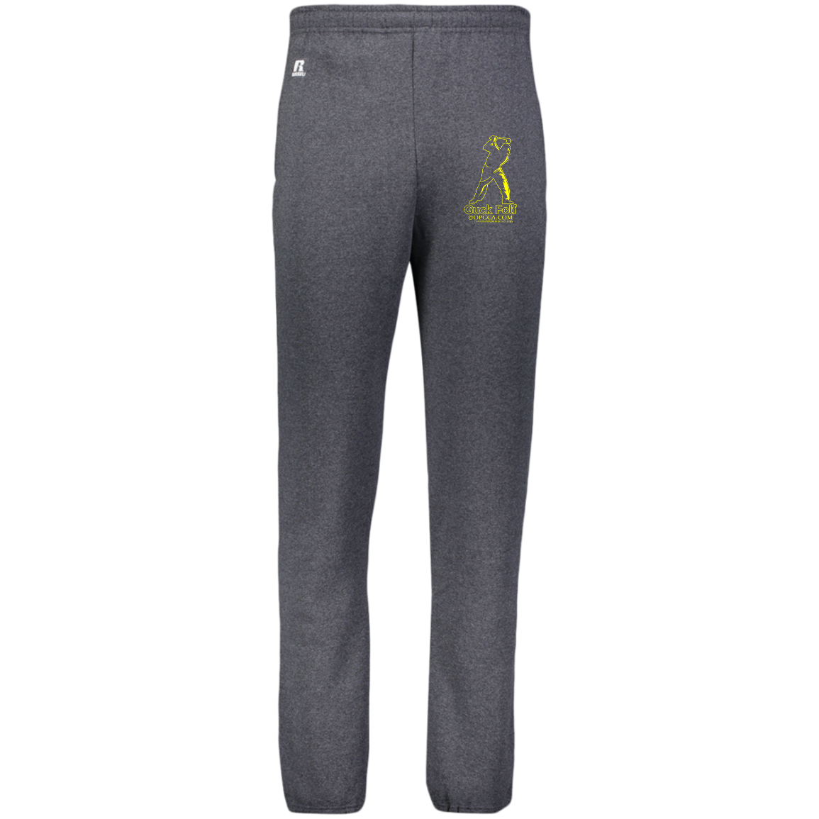 OPG Custom Design #19. GUCK FOLF. Men's Edition. Dri-Power Closed Bottom Pocket Sweatpants