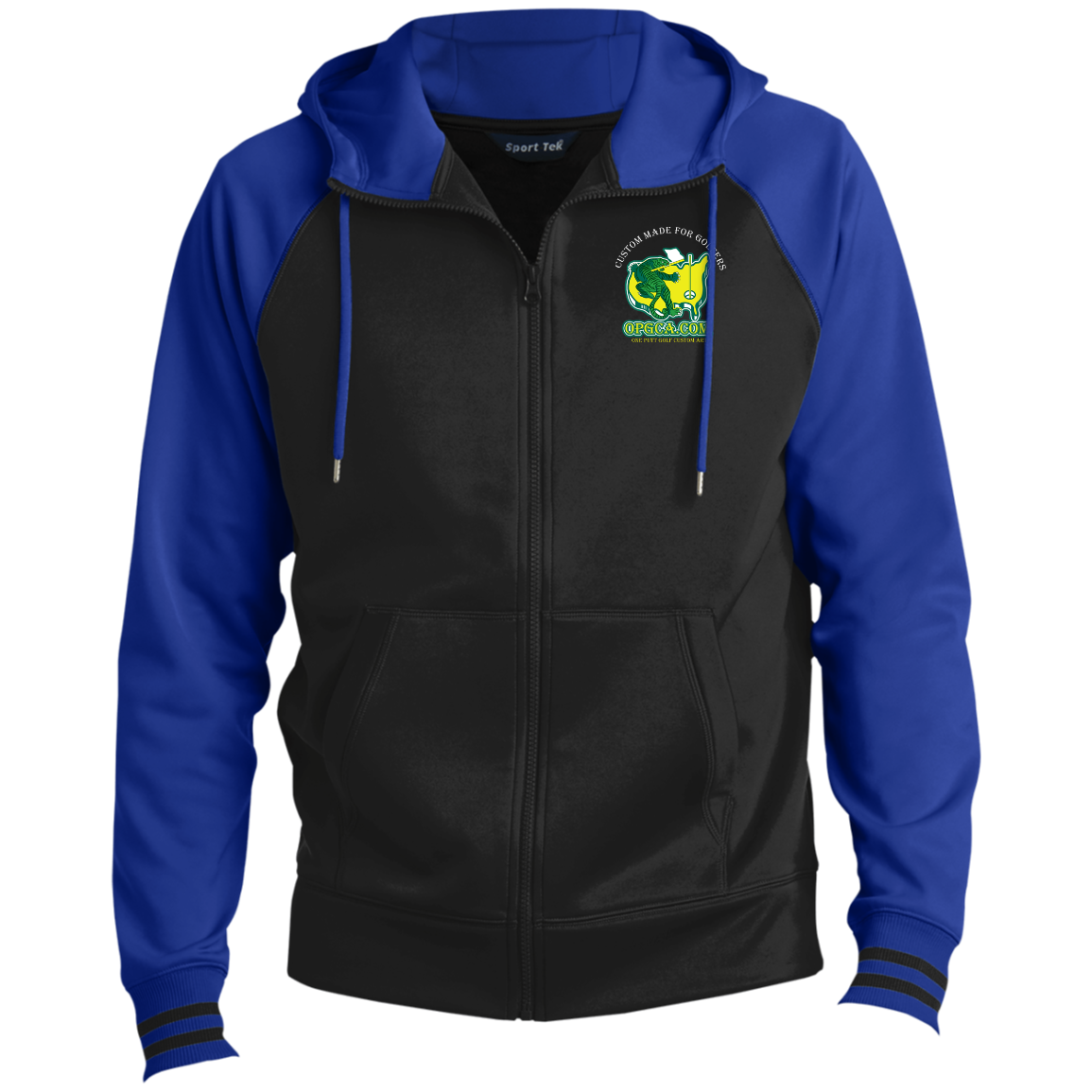 OPG Custom Design #26. Tiger Woods Fan Art. 2019 Master's Champion. Men's Sport-Wick® Full-Zip Hooded Jacket