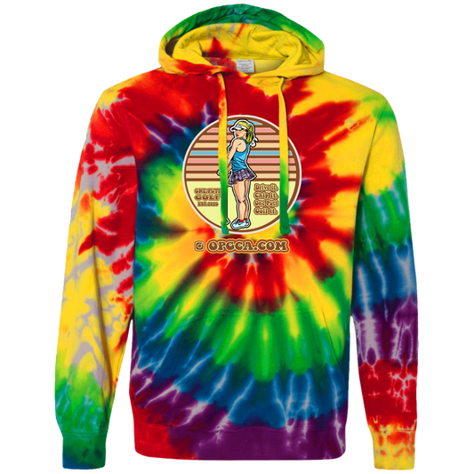 OPG Custom Design #28. Drive it. Chip it. One Putt golf it. Tie-Dyed Pullover Hoodie