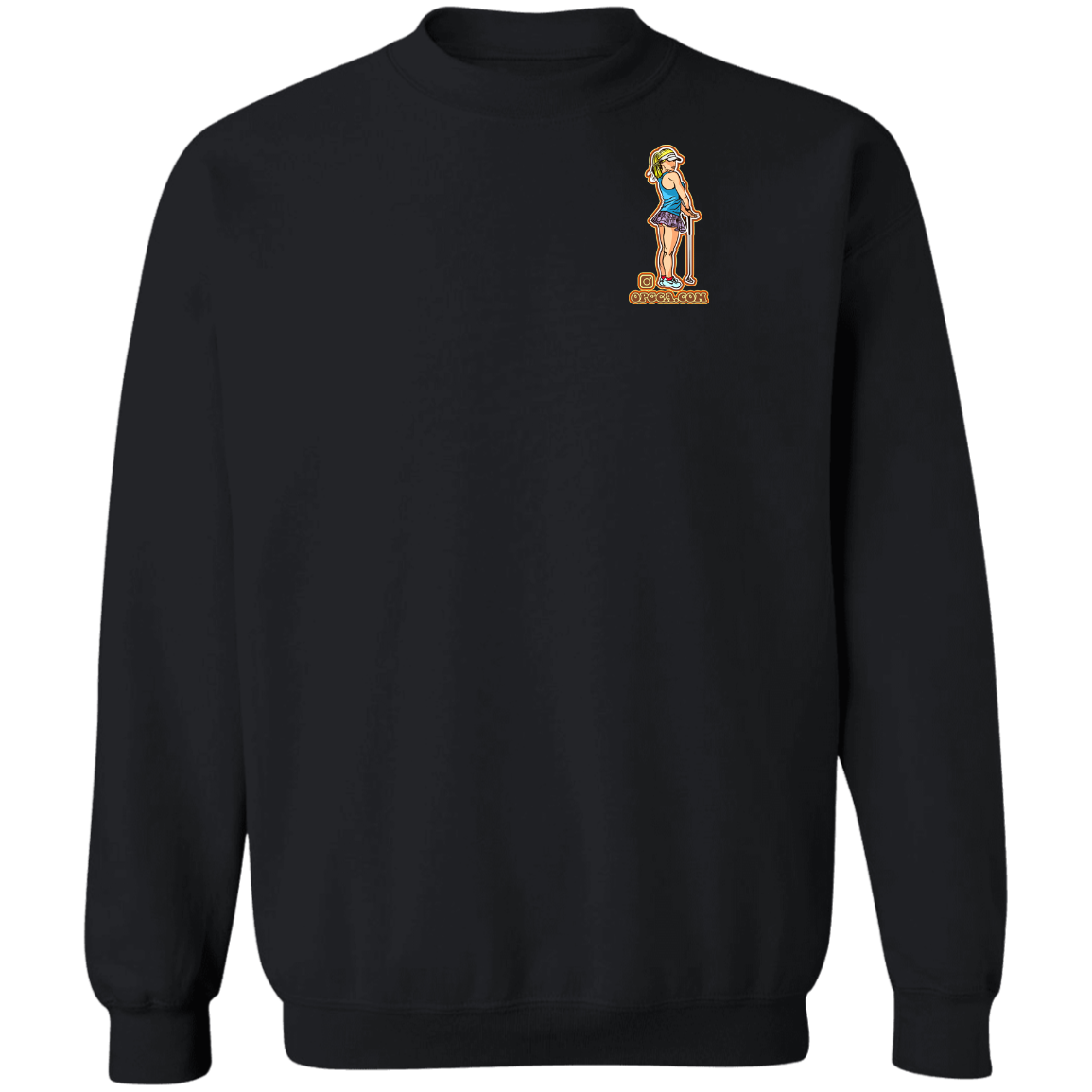 OPG Custom Design #28. Drive it. Chip it. One Putt golf it. Crewneck Pullover Sweatshirt