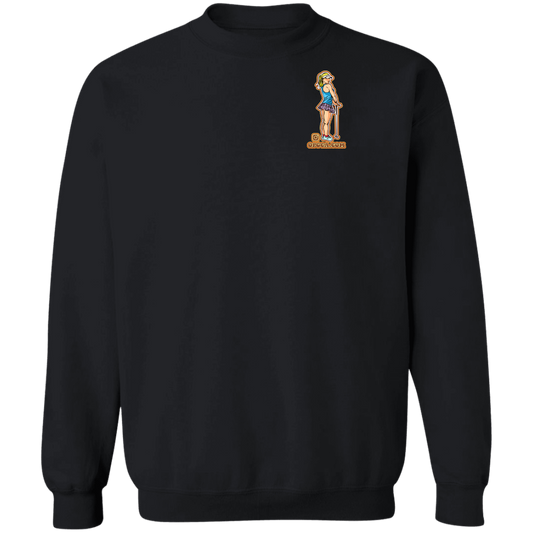 OPG Custom Design #28. Drive it. Chip it. One Putt golf it. Crewneck Pullover Sweatshirt