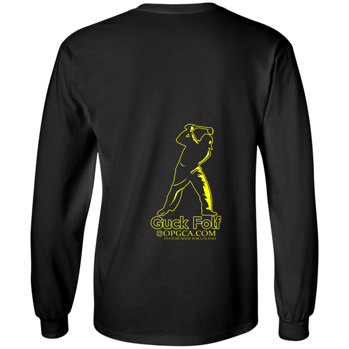 OPG Custom Design #19. GUCK FOLF. Men's Edition. Youth Long Sleeve T-Shirt