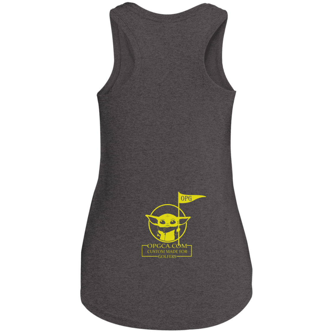 OPG Custom Design #21. May the course be with you. Star Wars Parody and Fan Art. Ladies' Perfect Tri Racerback Tank