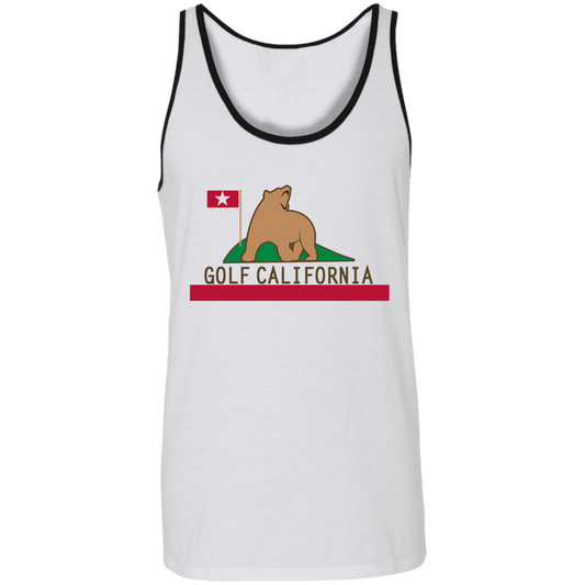 OPG Custom Design #14. Golf California. 2 Tone Tank 100% Combed and Ringspun Cotton