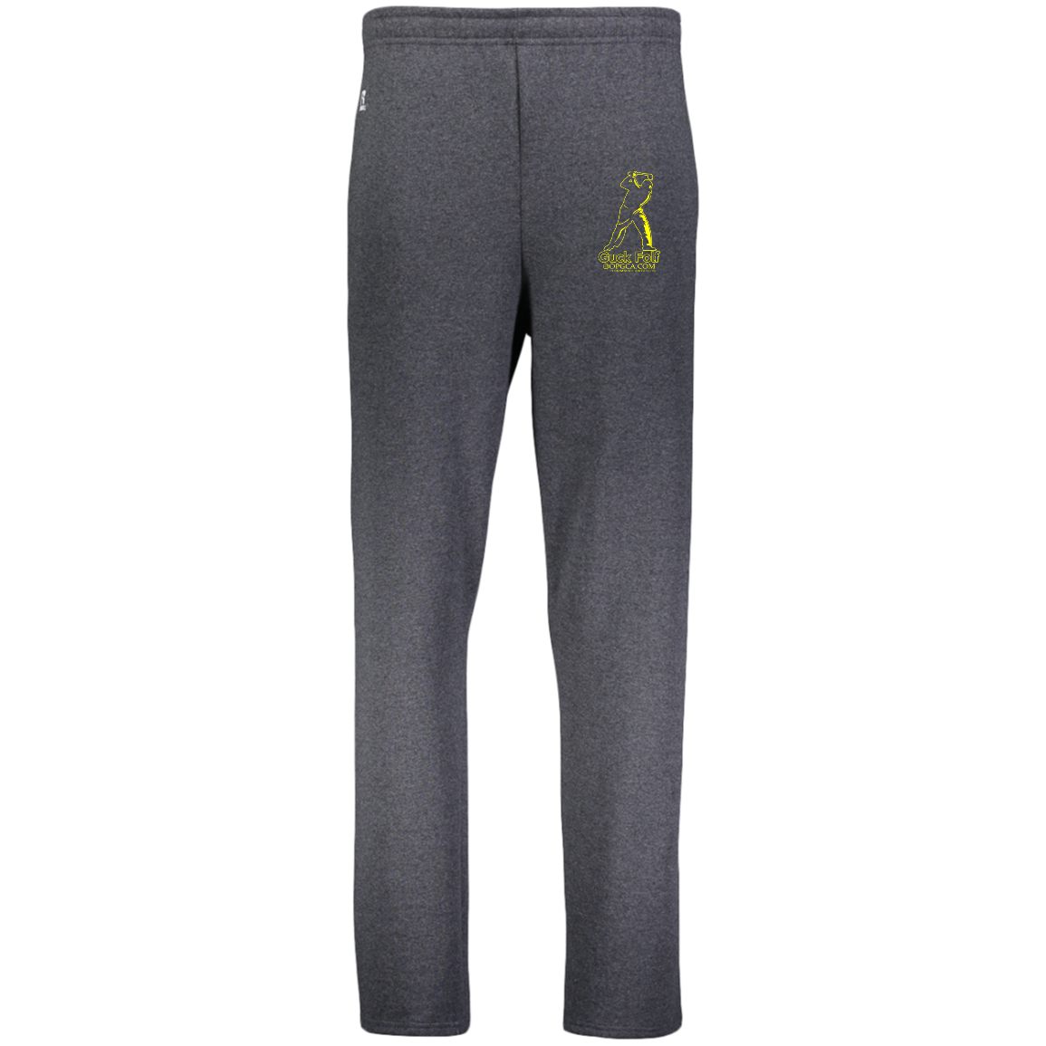 OPG Custom Design #19. GUCK FOLF. Men's Edition. Dri-Power Open Bottom Pocket Sweatpants