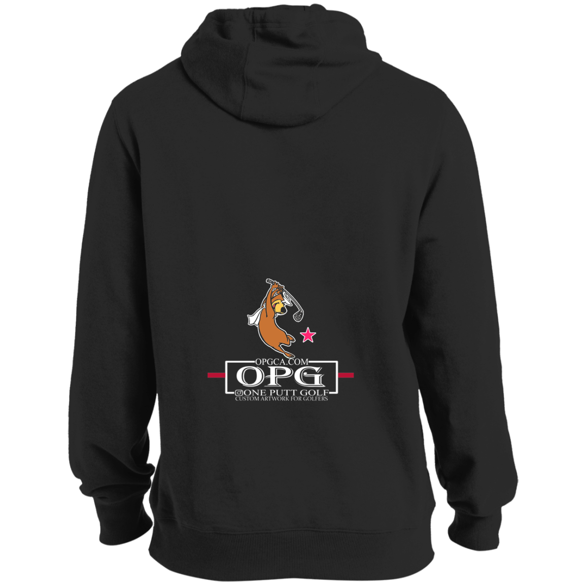 OPG Custom Design #15. Golf Southern California with Yogi Bear Fan Art. Soft Style Pullover Hoodie