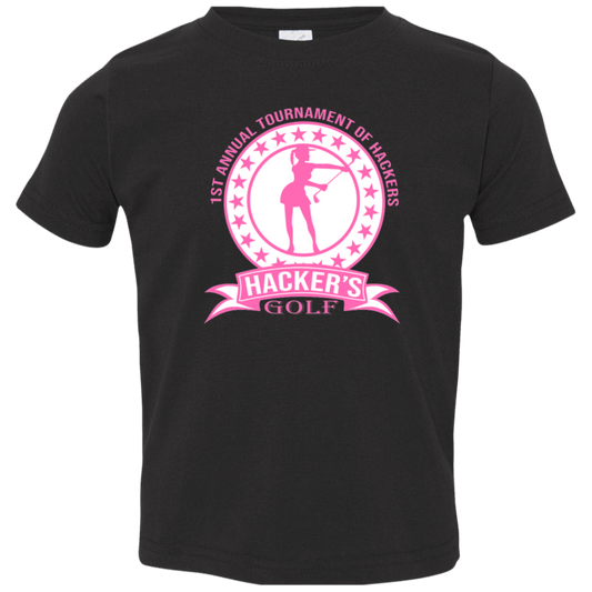 ZZZ#20 OPG Custom Design. 1st Annual Hackers Golf Tournament. Ladies Edition. Toddler Jersey T-Shirt