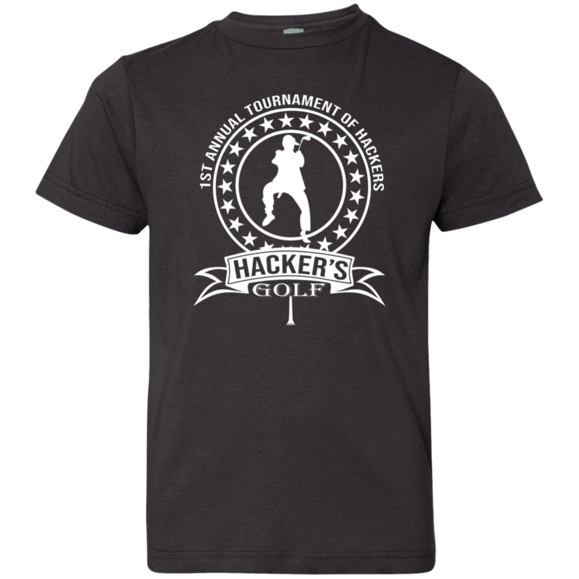 OPG Custom Design #20. 1st Annual Hackers Golf Tournament. Youth Jersey T-Shirt