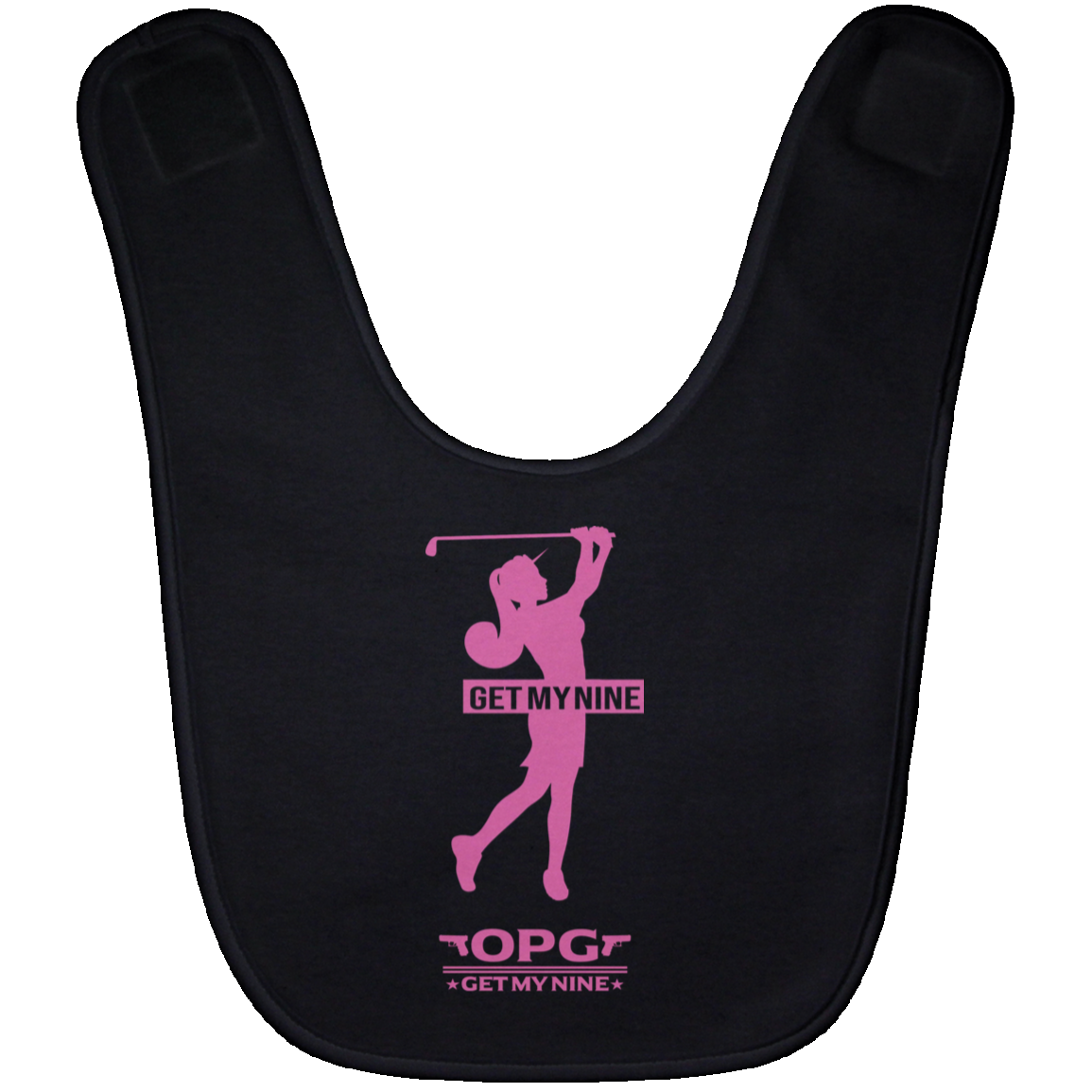 OPG Custom Design #16. Get My Nine. Female Version. Baby Bib