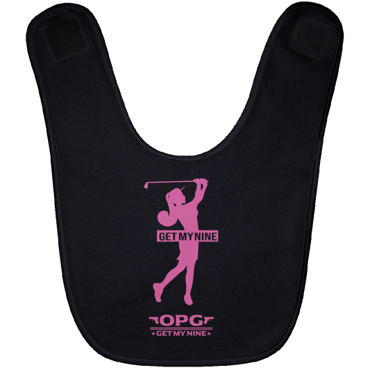 OPG Custom Design #16. Get My Nine. Female Version. Baby Bib