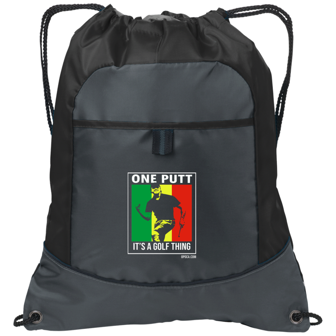 OPG Custom Design #22. One Putt / One Love Parody with Fan Art. Male Edition. Pocket Cinch Pack