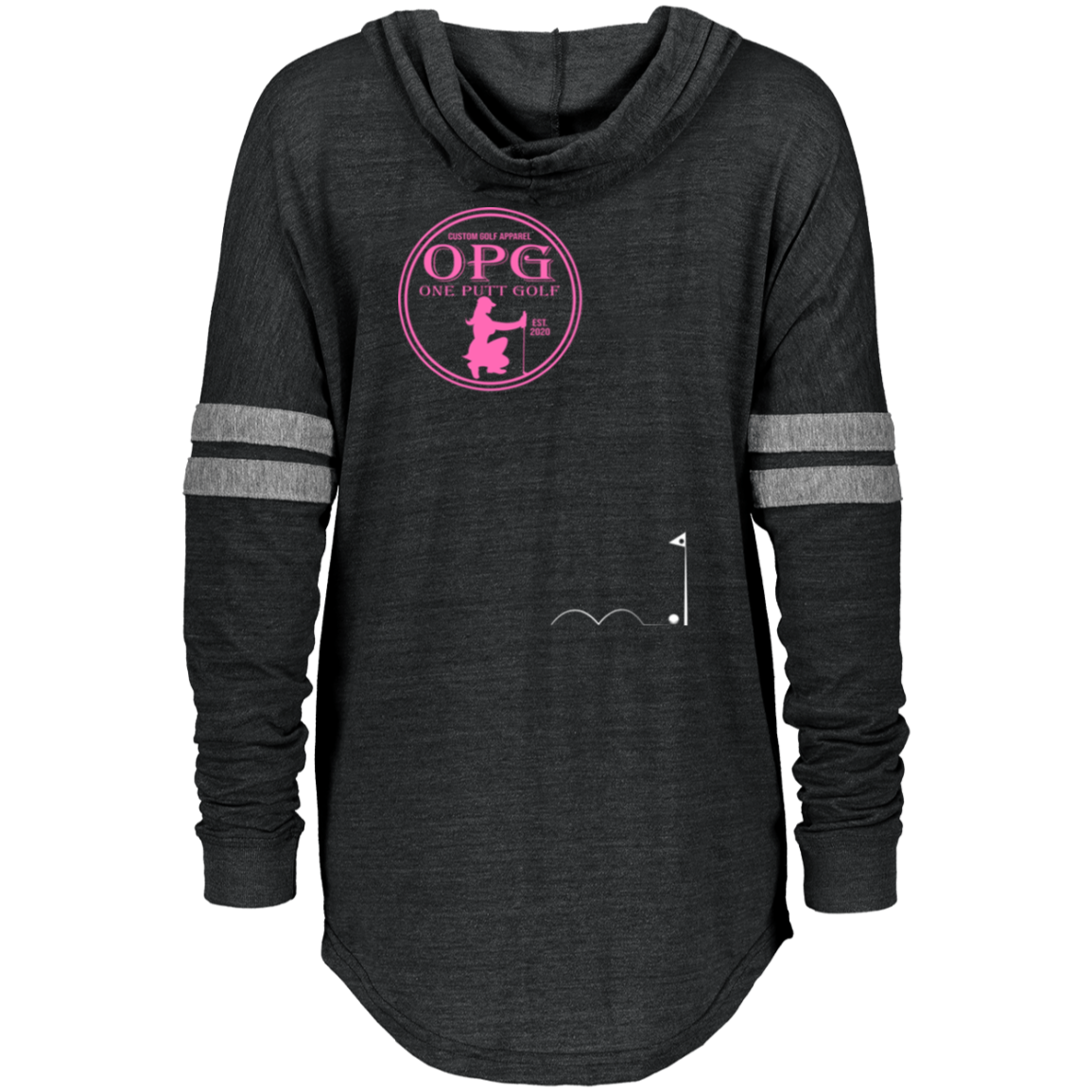 OPG Custom Design #4. I Don't See Noting Wrong With A Little Bump N Run. Ladies Hooded Low Key Pullover