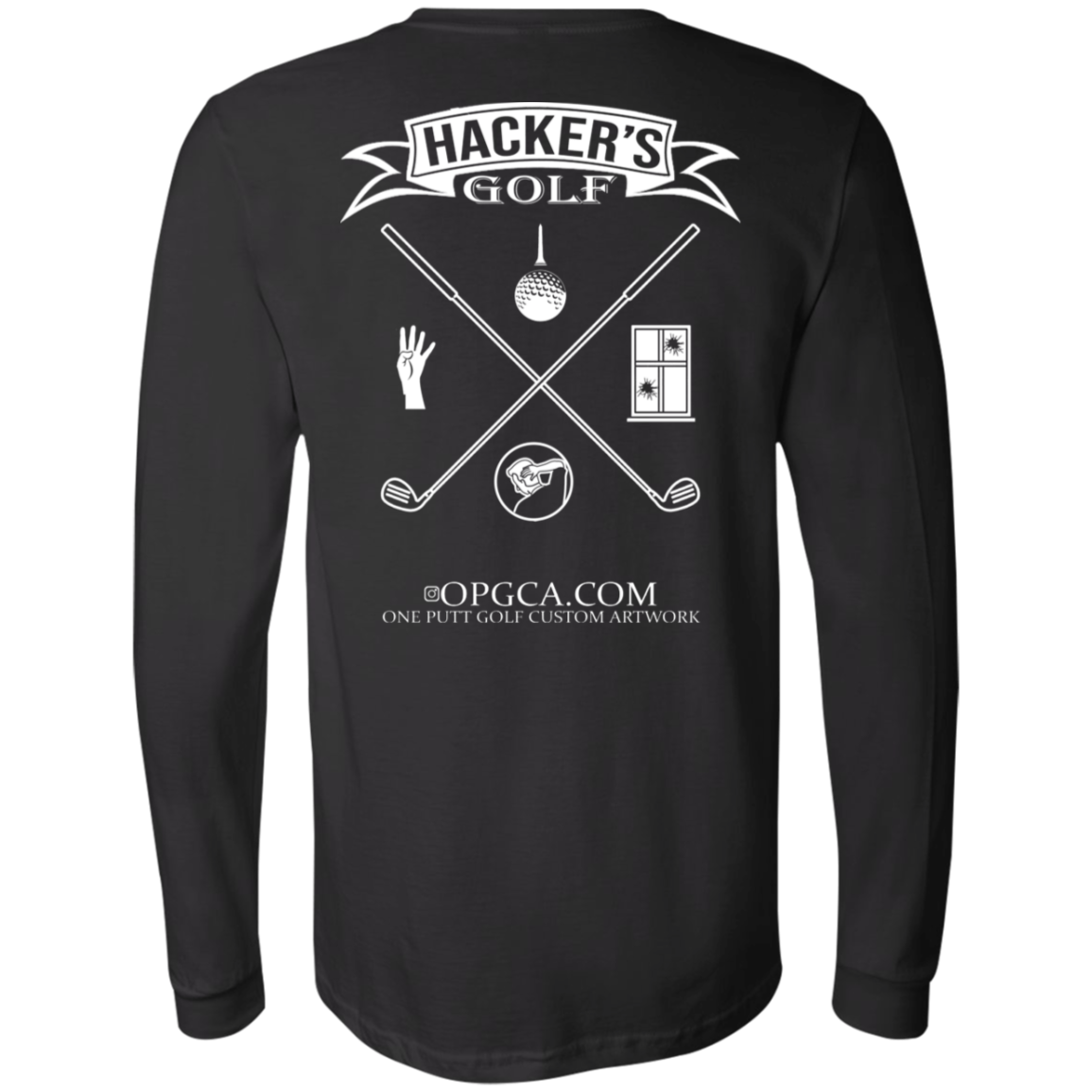 OPG Custom Design #20. 1st Annual Hackers Golf Tournament. Jersey Long Sleeve T-Shirt