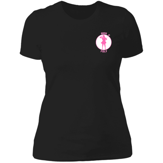 OPG Custom Design #19. GUCK FOLF. Female Edition. Ladies' Boyfriend T-Shirt