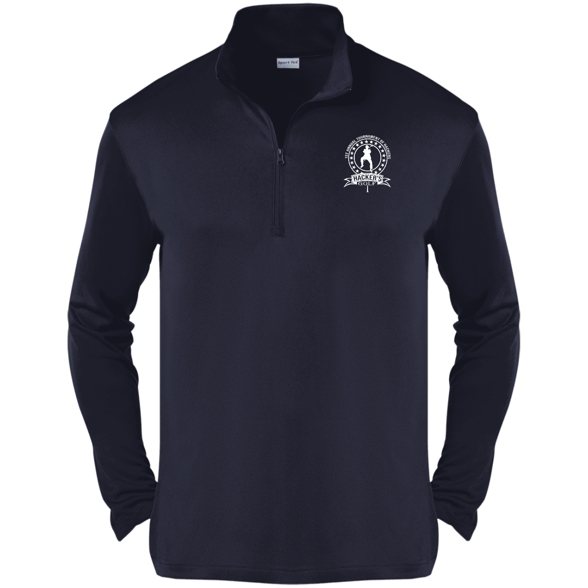 OPG Custom Design #20. 1st Annual Hackers Golf Tournament. 100% Polyester 1/4-Zip Pullover