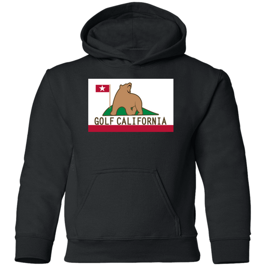 OPG Custom Design #14. Golf California. California State Flag. Youth Hoodie