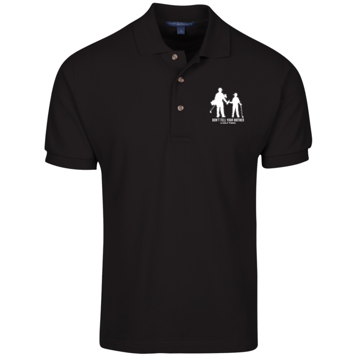 OPG Custom Design #7. Father and Son's First Beer. Don't Tell Your Mother. 100% Ring Spun Combed Cotton Polo