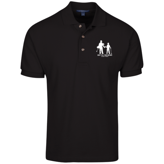 OPG Custom Design #7. Father and Son's First Beer. Don't Tell Your Mother. 100% Ring Spun Combed Cotton Polo