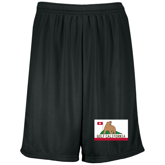 OPG Custom Design #14. Golf California. Moisture-Wicking 9 inch Inseam Mesh Shorts