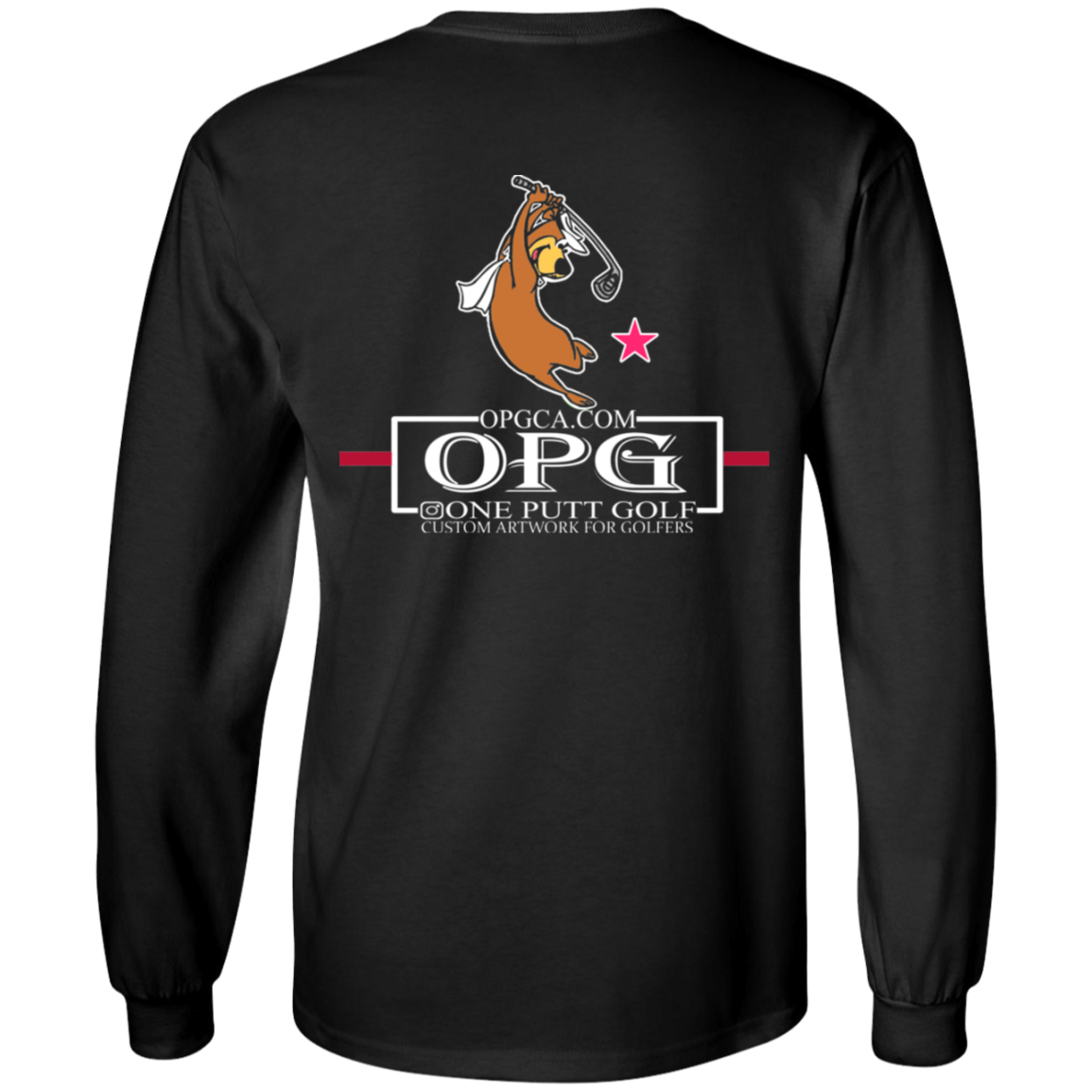 OPG Custom Design #15. Golf Southern California with Yogi Bear Fan Art. Youth Long Sleeve T-Shirt