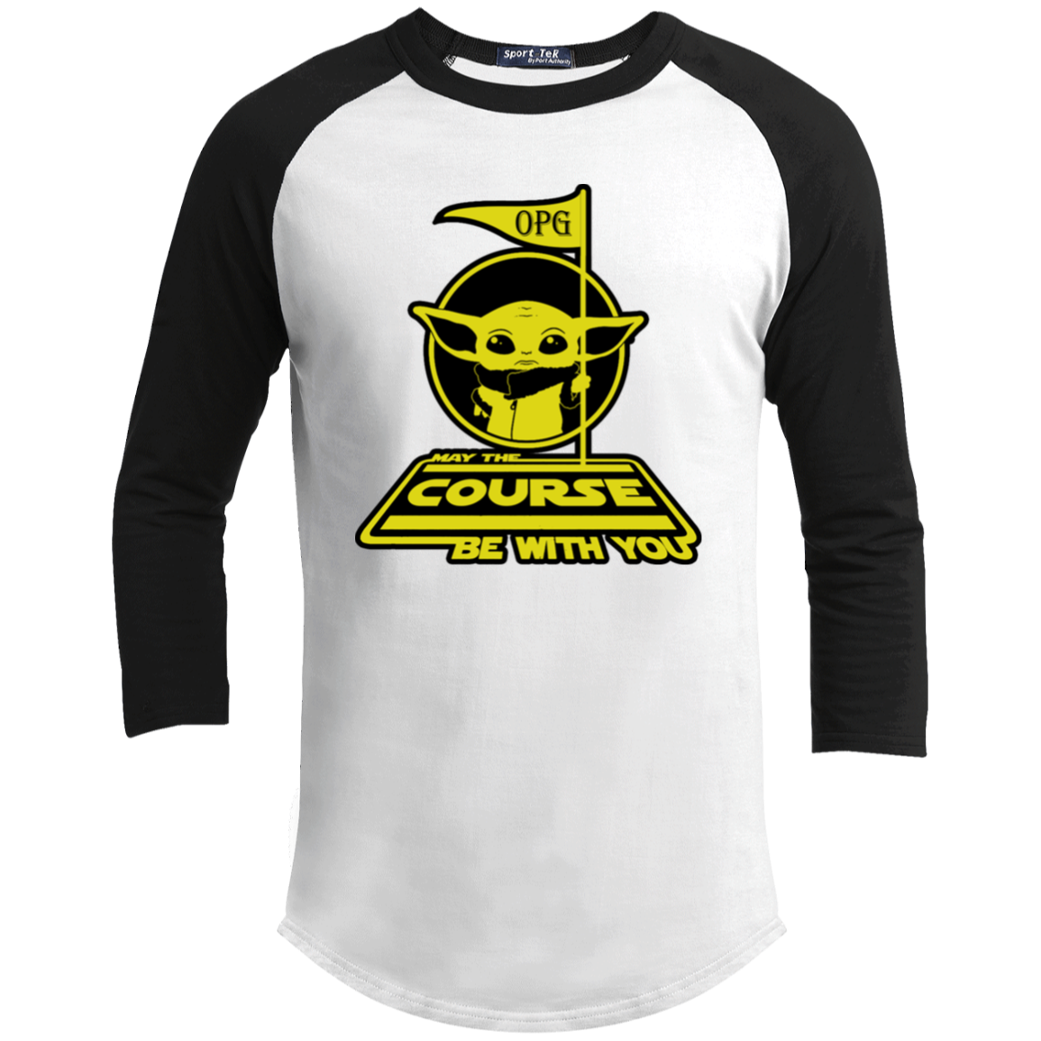 OPG Custom Design #21. May the course be with you. Parody / Fan Art. Youth 3/4 Raglan Sleeve Shirt