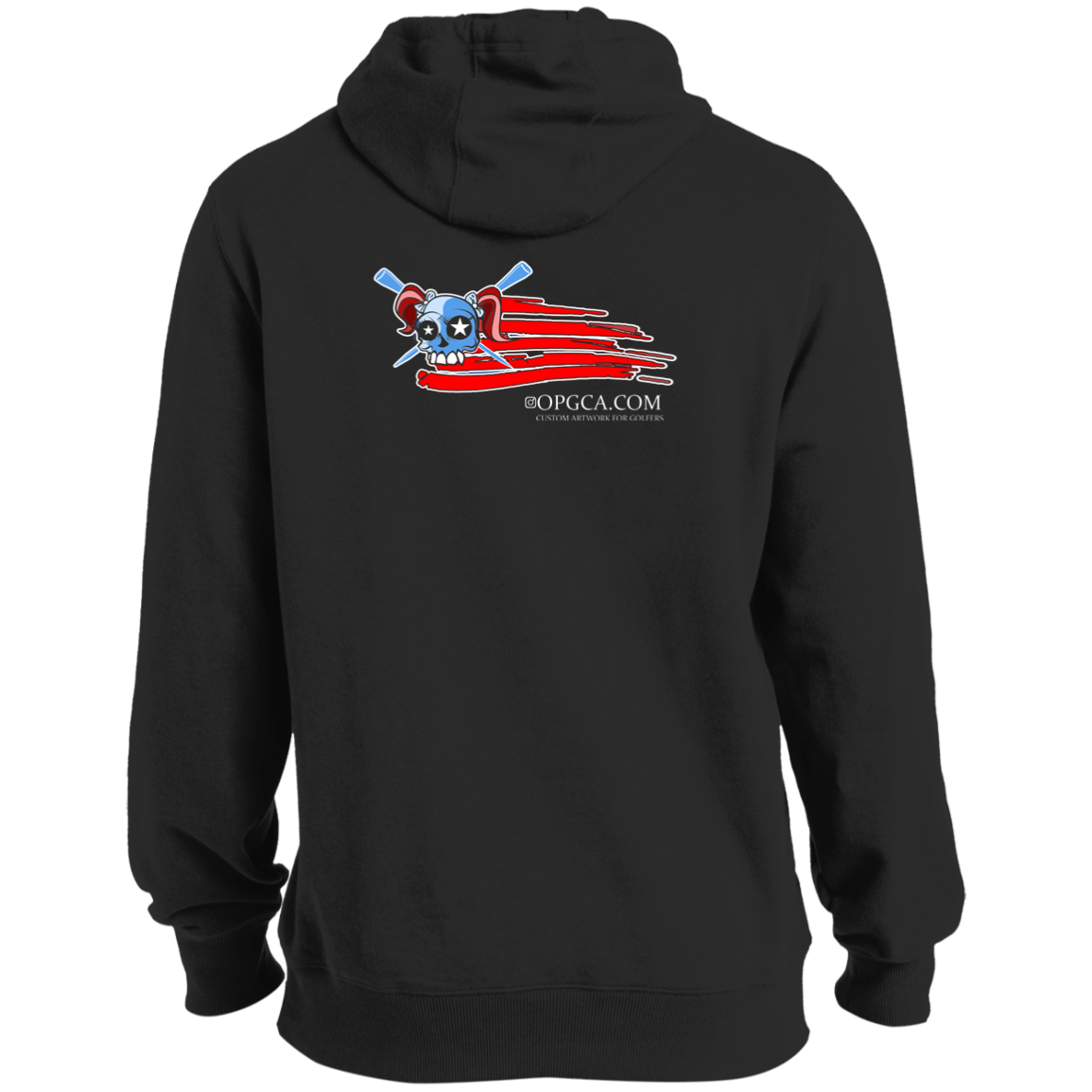 OPG Custom Design #12. American Golfer. Female Edition. Ultra Soft Pullover Hoodie