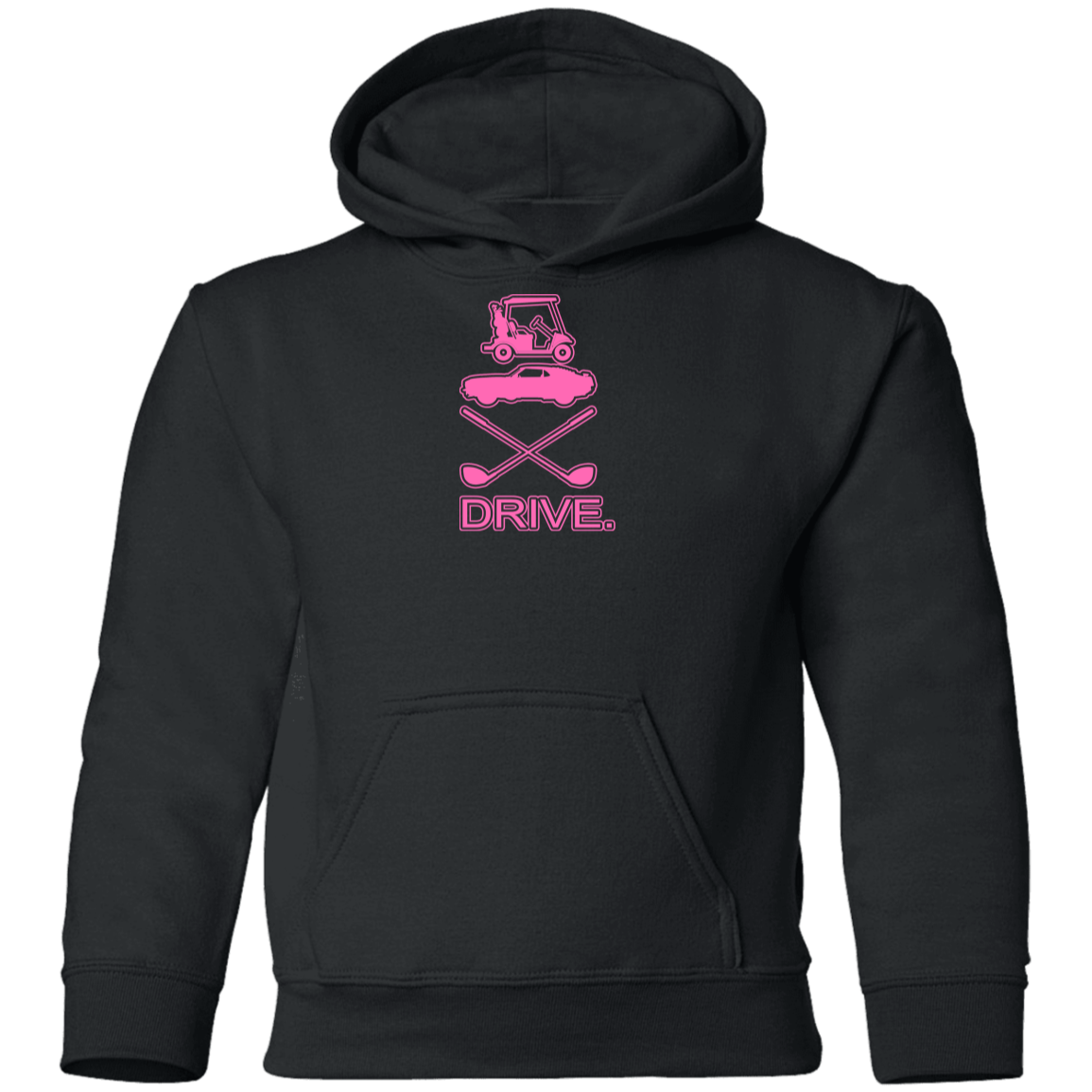 OPG Custom Design #8. Drive. Youth Girls Pullover Hoodie