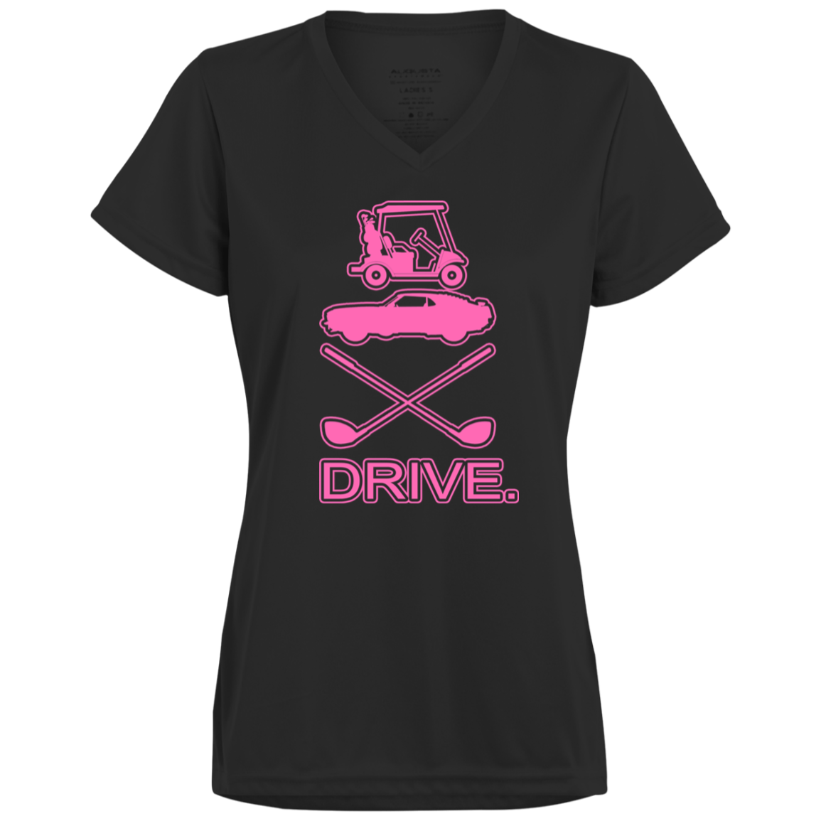 OPG Custom Design #8. Drive. Ladies’ 100% polyester V-Neck Tee