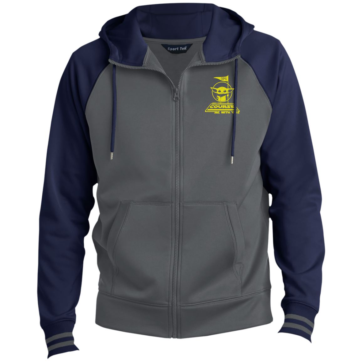 OPG Custom Design #21. May the course be with you. Parody / Fan Art. Sport-Wick® Full-Zip Hooded Jacket