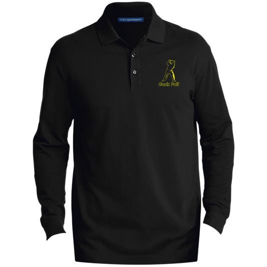 OPG Custom Design #19. GUCK FOLF. Men's Edition. Men's EZCotton™ Long Sleeve Polo