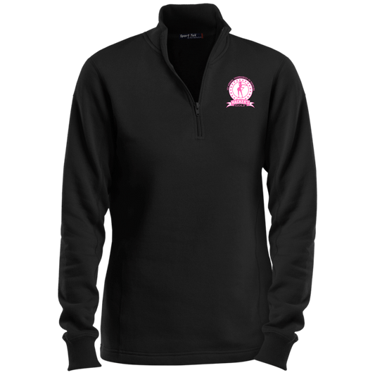 ZZZ#20 OPG Custom Design. 1st Annual Hackers Golf Tournament. Ladies Edition. Ladies 1/4 Zip Sweatshirt