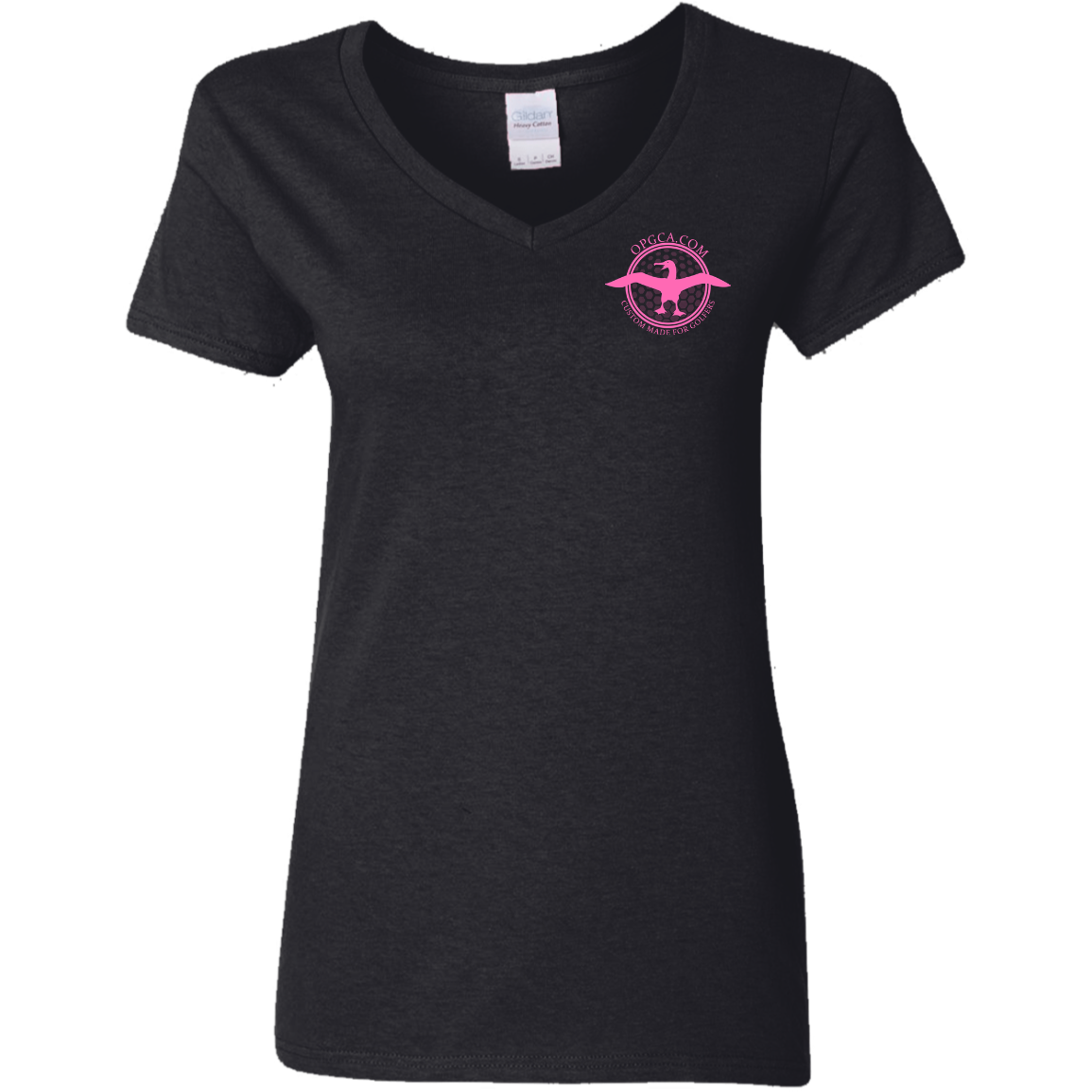 OPG Custom Artwork #1. Albatross. It's a golf thing. Ladies' 100% Cotton V-Neck T-Shirt